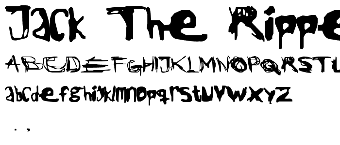 Jack The Ripper font
